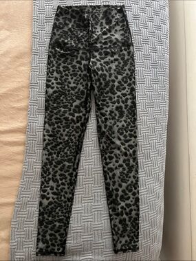 Emily Hsu Designs Gray and Black Leopard Print Leggings